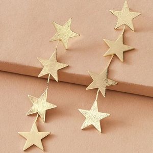 BOGO Star Gold Drop Earrings Cute Dangle Jewelry